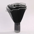 Black White Floral Packaging Bouquets Including Decorative Mesh Wrapping Paper, Pearl-Edged Wrapping Paper, Wrinkled Wave Mesh Oasis Select black