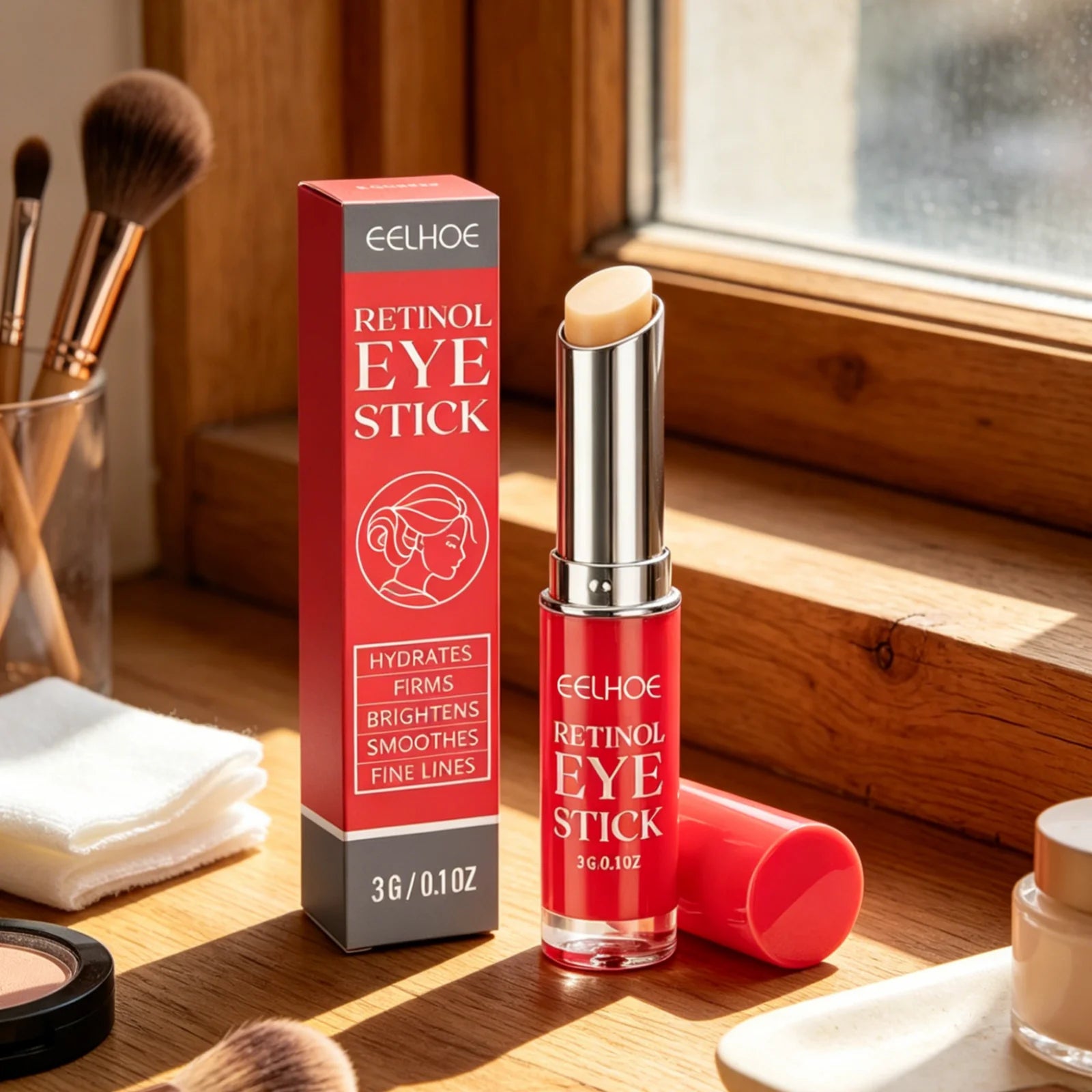 EELHOE Retinol Eye Stick Prevents Dry Skin Smooth Revitalizes Hydrates Eyes Deeply Nourishing Gentle Dark Circle Corrector Stick Oasis Select