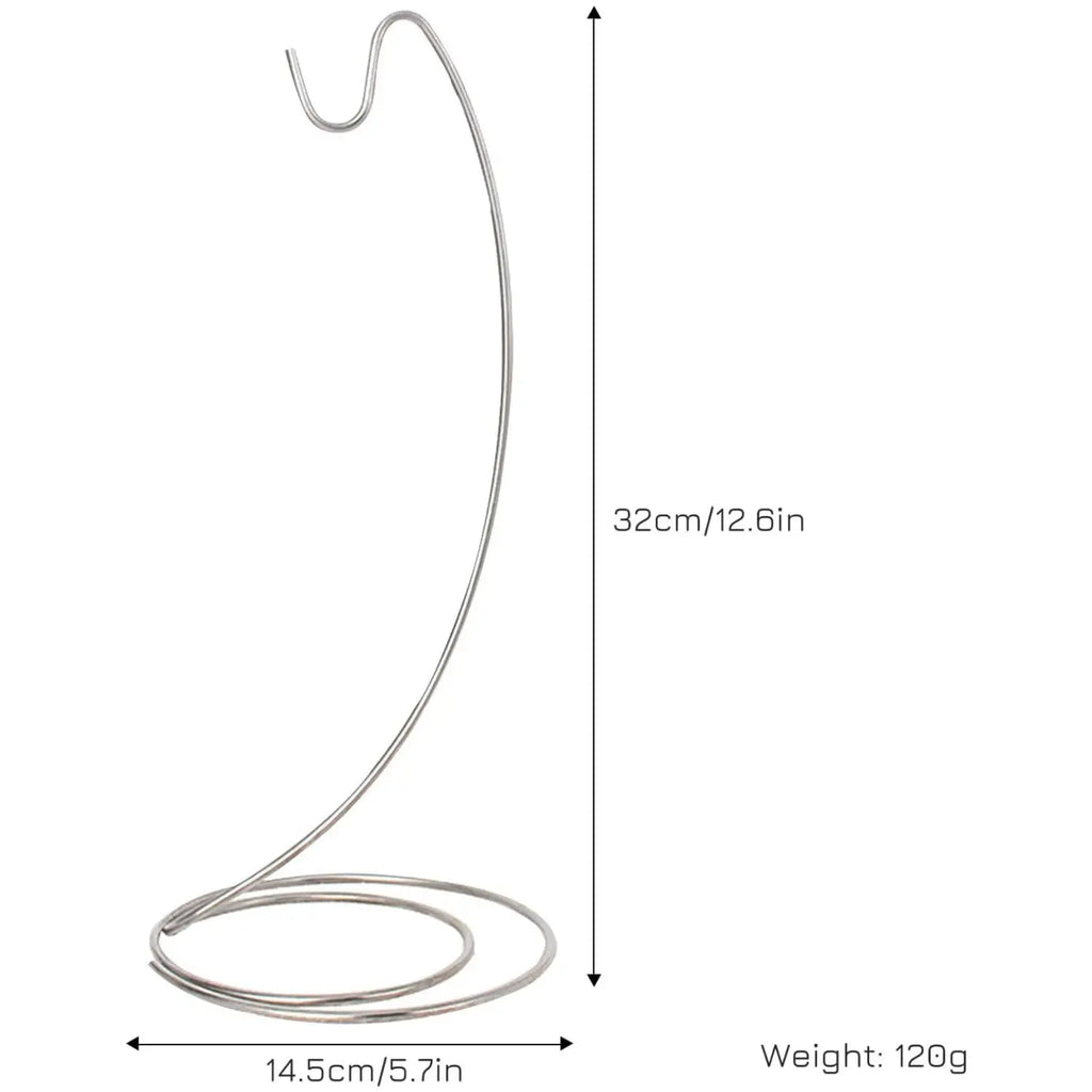 1pc New Fruit hangers,Banana racks,for Tabletop Grape Rack Stainless Steel Banana Rack with Hooks, Fruit Storage，Home décor Oasis Select Silver