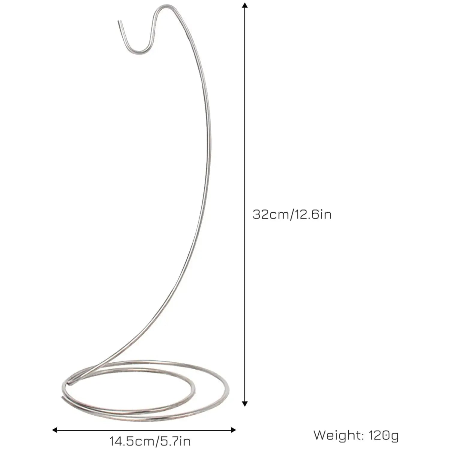 1pc New Fruit hangers,Banana racks,for Tabletop Grape Rack Stainless Steel Banana Rack with Hooks, Fruit Storage，Home décor Oasis Select Silver