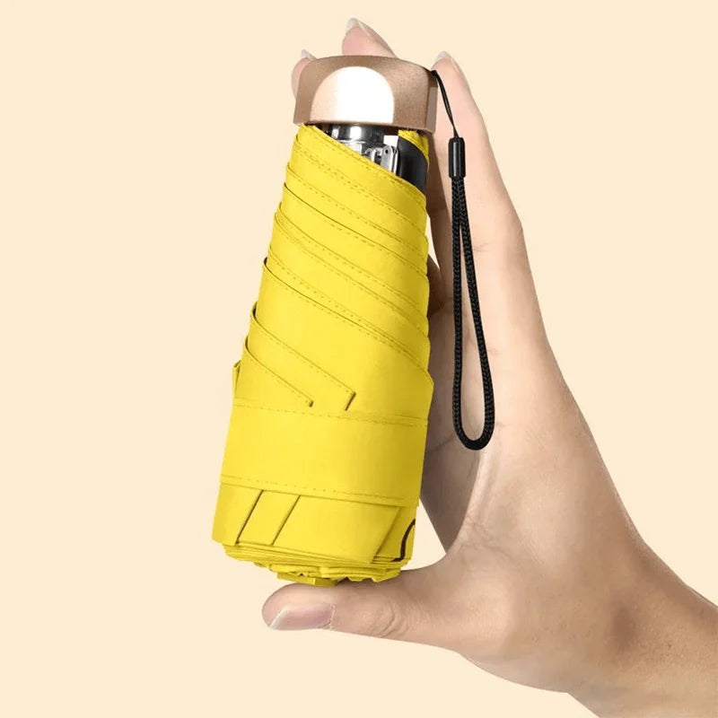 Ultralight UV Protection Five-Fold Mini Folding Umbrella