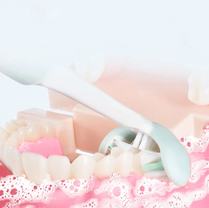 Kids U-Shaped 3D Toothbrush | Soft Silicone | Ages 4–12