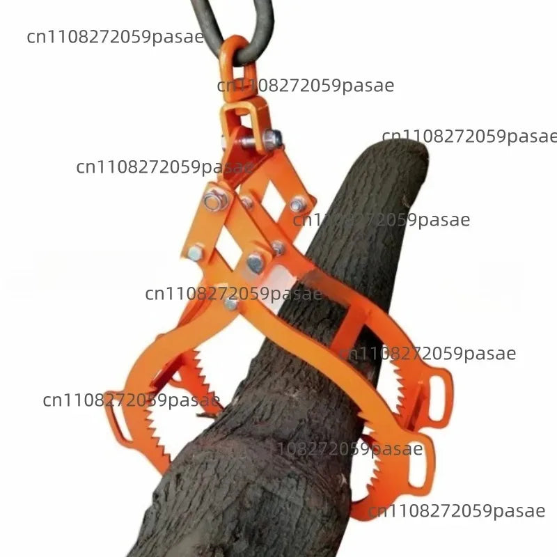 4-Claw Heavy-Duty Log Lifting Tongs – Anti-Skid Wood Clamp