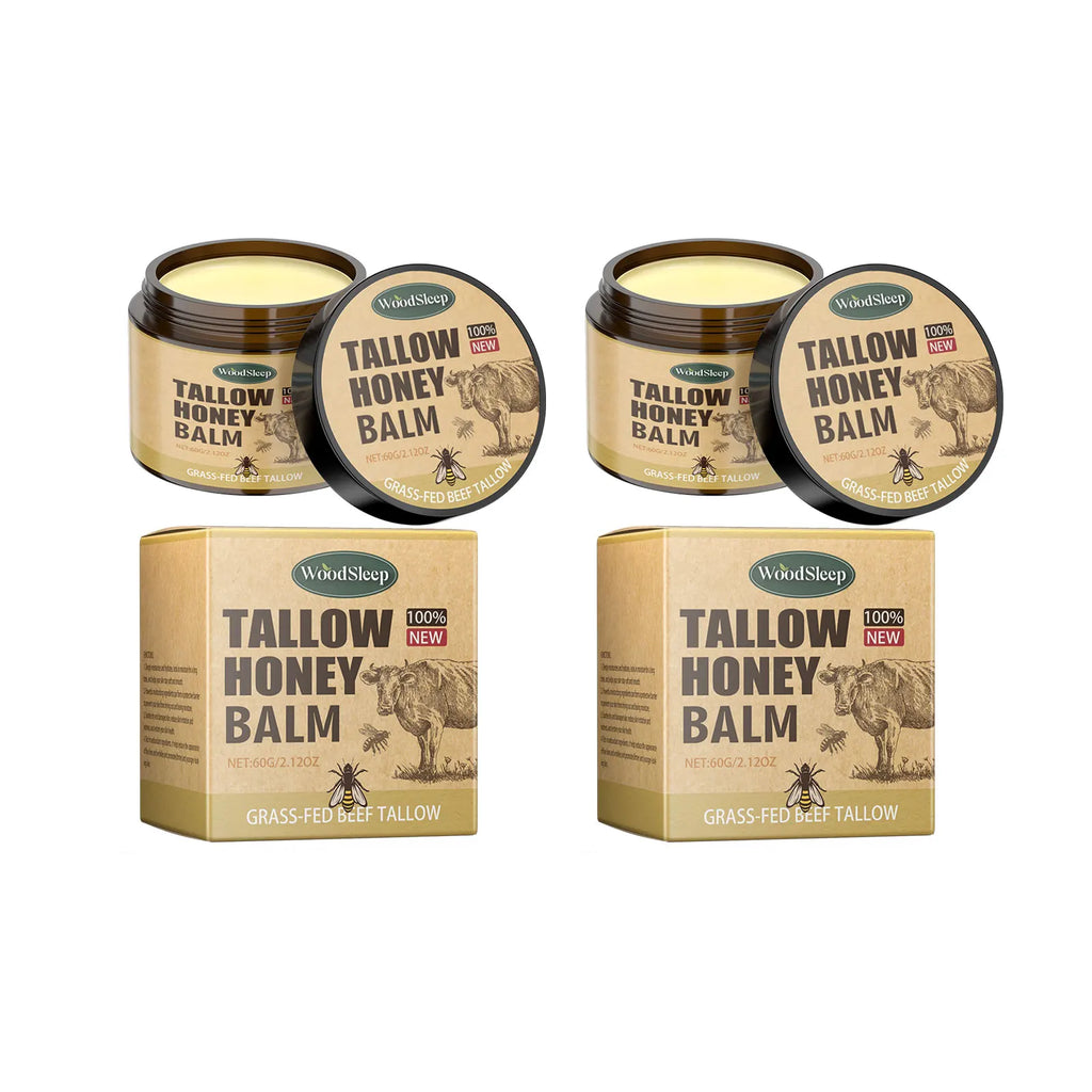 WOODSLEEP Beef Tallow & Honey Moisturizer Cream – Face & Body Face & Body Cream Oasis Select 120g boxed