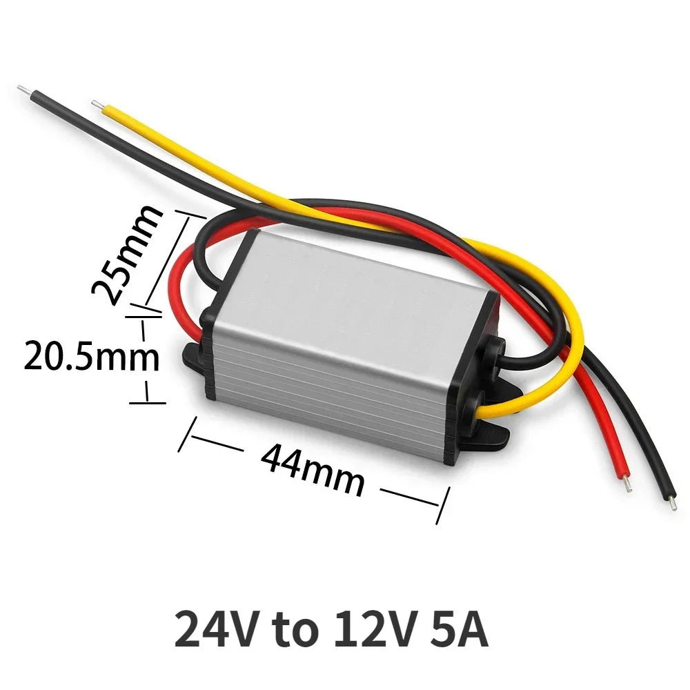 24V to 12V 1A-10A Step Down Converter Adaptive DC to DC Buck Converter Transformer Module Regulator Car Power Supply Module Oasis Select 24V to 12V 5A 24V 12V