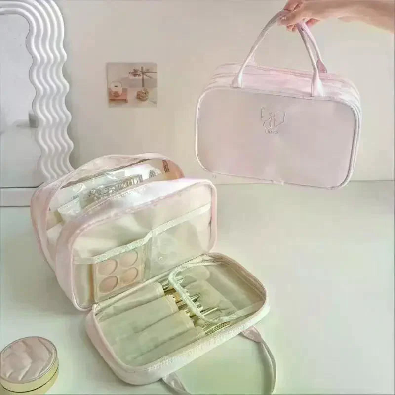 Large Travel Cosmetic Bag – Lightweight Nylon Toiletry Organizer Travel Cosmetic Bag Oasis Select Default Title