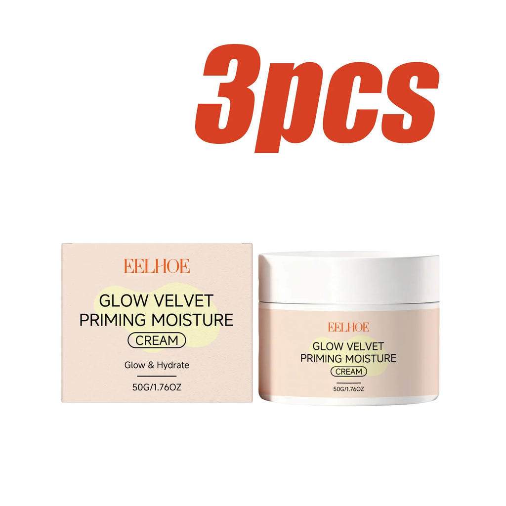 Hoygi Glow Velvet Face Primer – Pore Blurring & Hydrating Face Primer Cream Oasis Select 3 x 50g Boxed