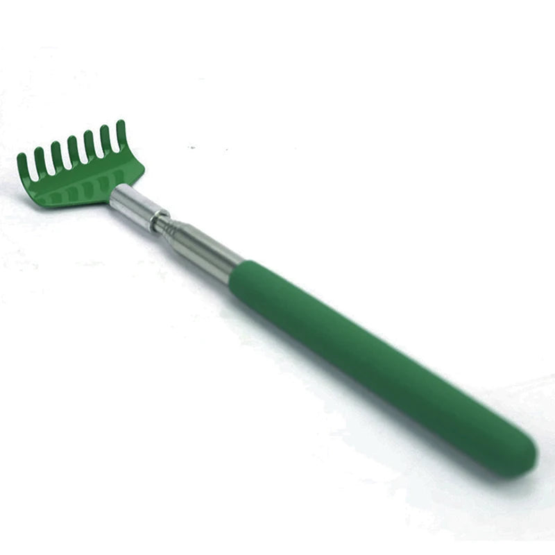 Extendable Portable Telescoping Metal Back Scratchers Hand Massager With Handles For Thanksgiving Birthday Christmas Gifts Oasis Select Green