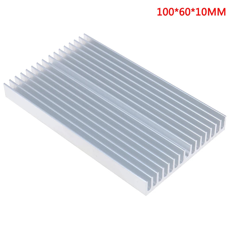 New Sale 100*60*10mm Aluminum Heatsink Cooler Chip Radiator for IC LED Power Transistor Oasis Select One Size