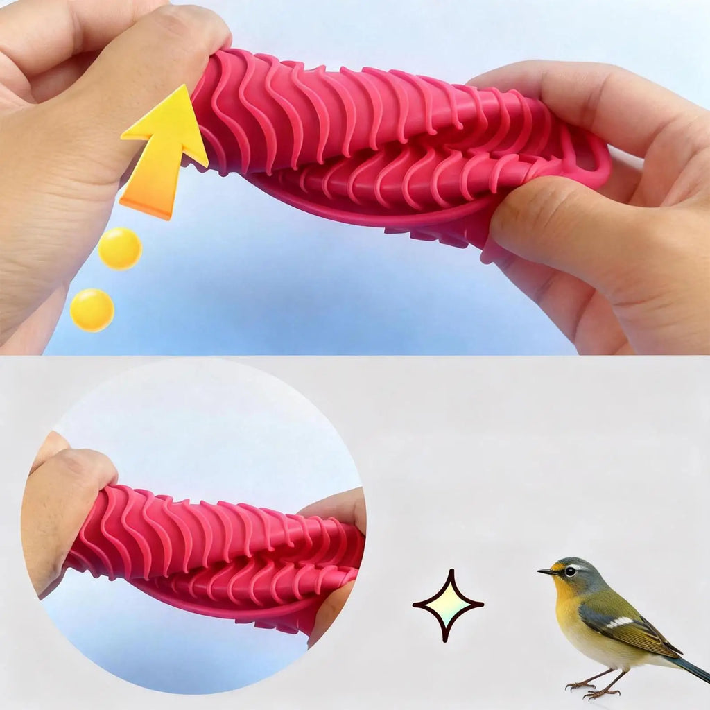 Bird Feeder Mat Bird Foraging Toys Puzzle Parrot Foraging Toys Soft Bird Foraging Silicone Mats Parrot Cage Accessories Oasis Select
