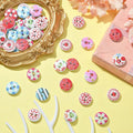 50/100pcs Mixed Round Multiple Patterns Flower Wood Button For Sewing Buttons Clothes Accessories Wood Crafts Decoration DIY Oasis Select 50PCS