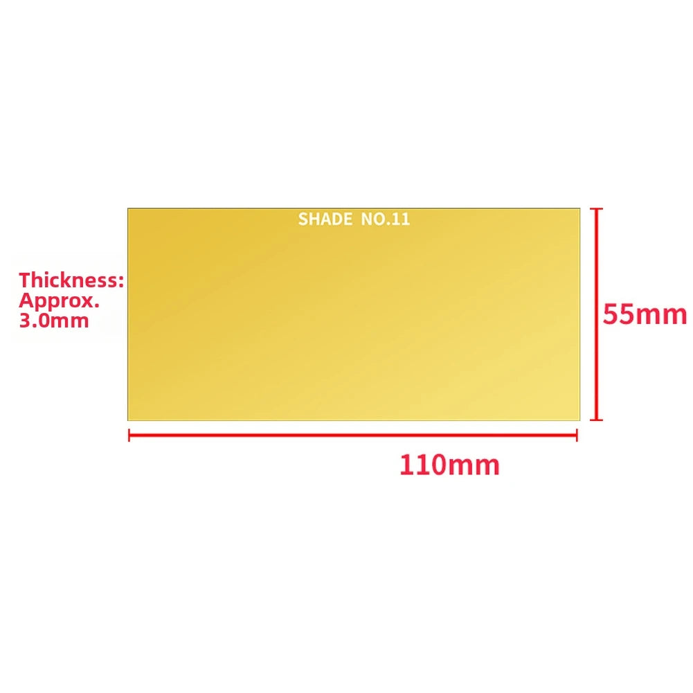 1/5pcs Welded Glass Lens Helmet Welded Hardened Glass Lens Welded Cover Lens 5.5 X 10.80cm Welding Requirements Oasis Select