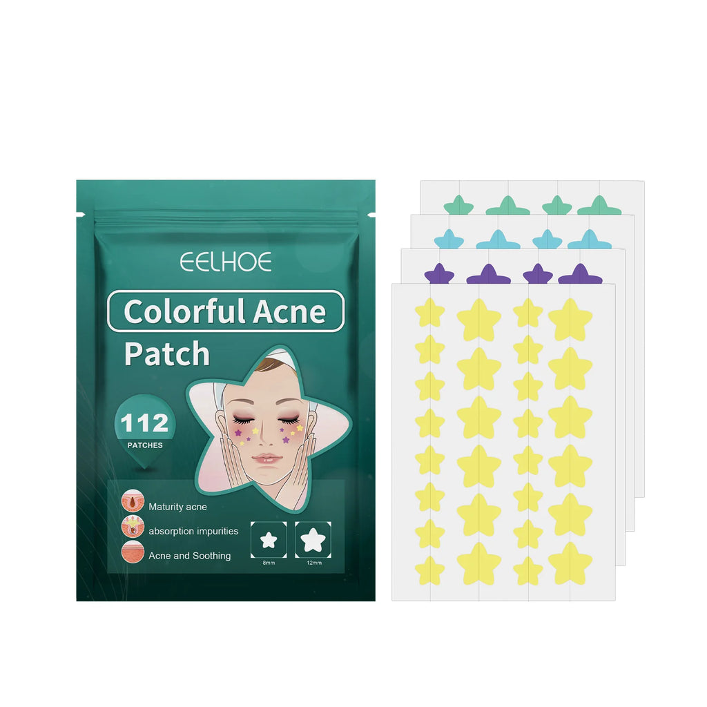 EELHOE Star Acne Patches – 112 Tea Tree Pimple Patches Acne Pimple Patches Oasis Select 112 Stickers Boxed