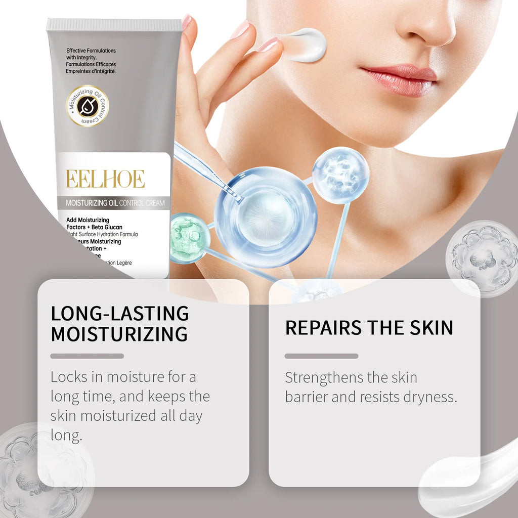 EELHOE Hyaluronic Acid & Beta Glucan Face Cream 100g Facial Moisturizer Cream Oasis Select