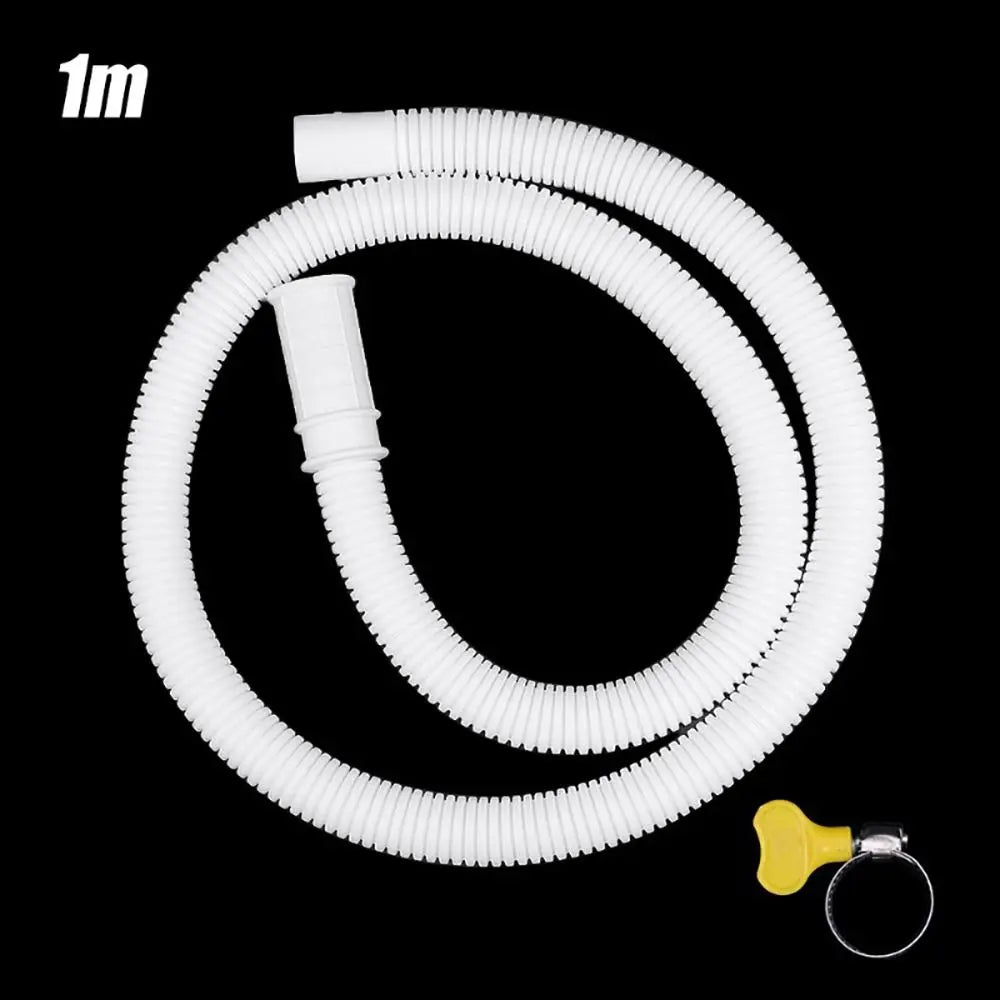 Flexible PP Drain Hose Pipe – Stretchable White Plumbing Tube