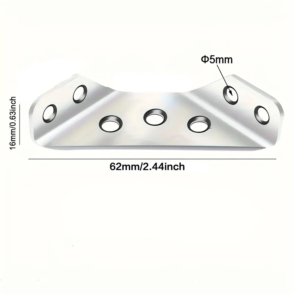 10/20/40pcs Thickened Stainless Steel Angle Code 90 Degrees Right Angle Fixed Bracket Furniture Connectors Oasis Select