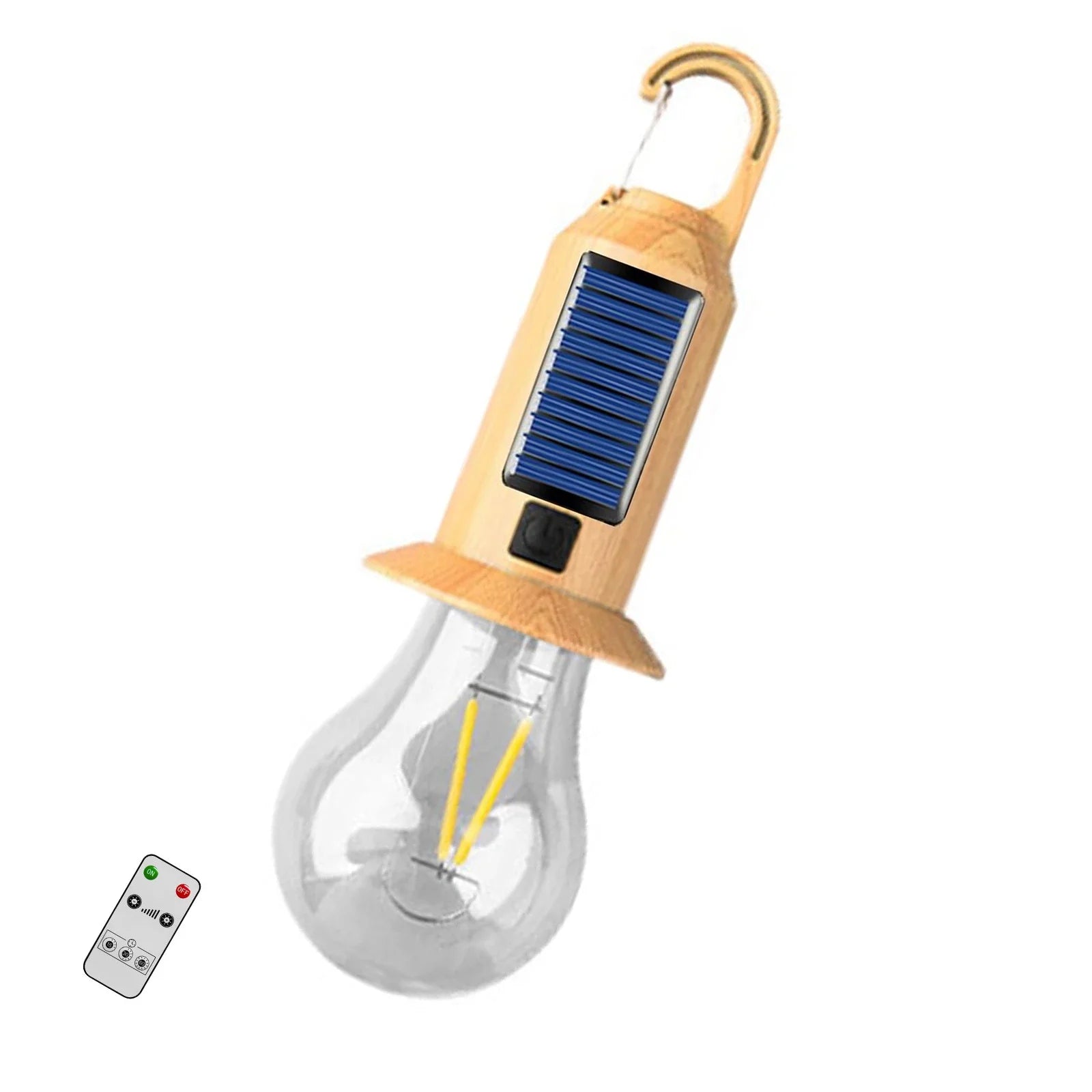 Solar USB LED Camping Lantern | Remote Control | 1–4 Pack