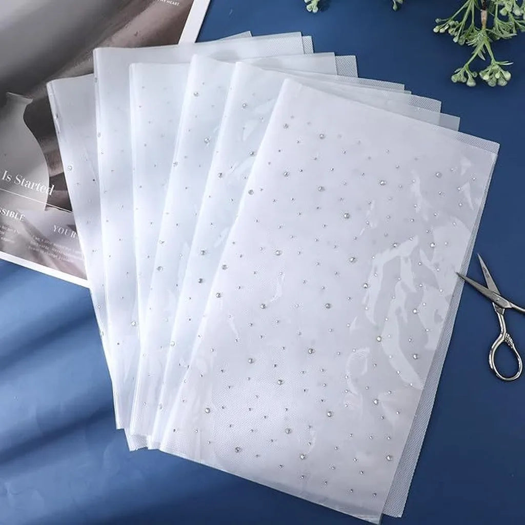 Iron-On Rhinestone Transfer Sheet | DIY Bling Fabric Decoration