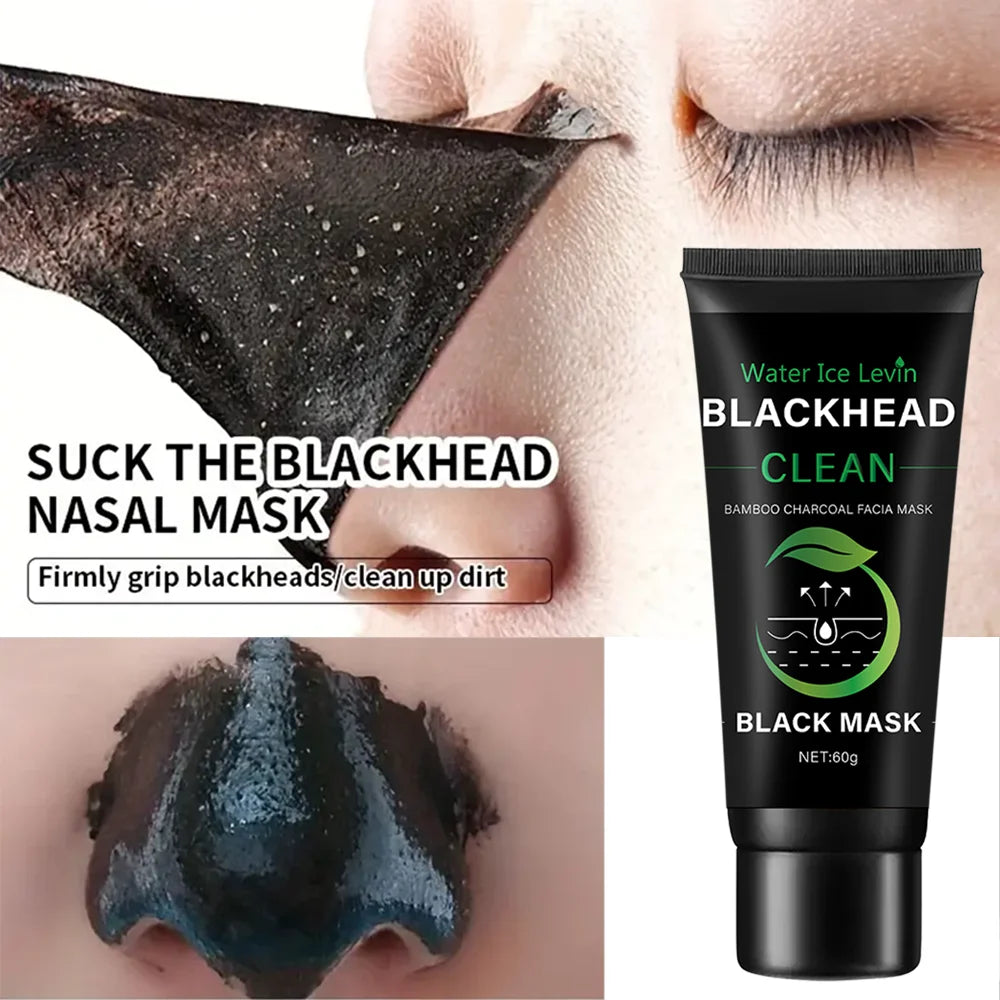 Bamboo Charcoal Fiber Mask Blackhead Removal Deep Mask Deep Cleansing Cleansing Exfoliating Mask Treatment Black Mask Oasis Select
