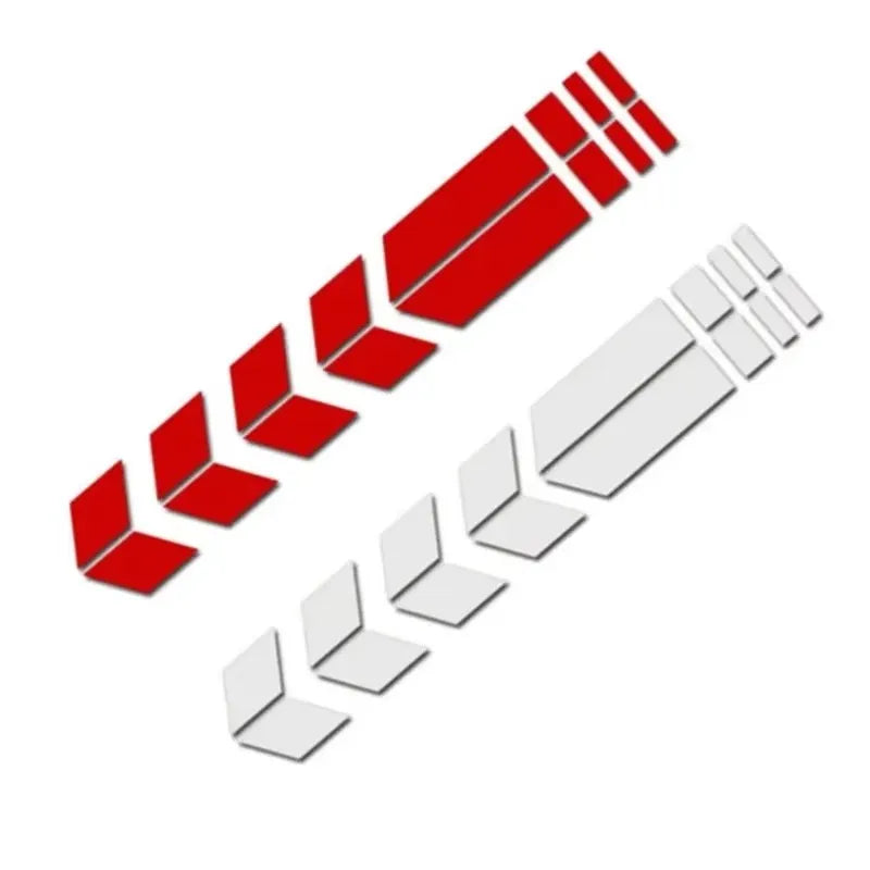 1/2/3set Universal Motorcycle Sticker With Arrows Flash Paste Waterproof Oil Resistant Reflective Sticker Motorcycle Tape Oasis Select 2set mix