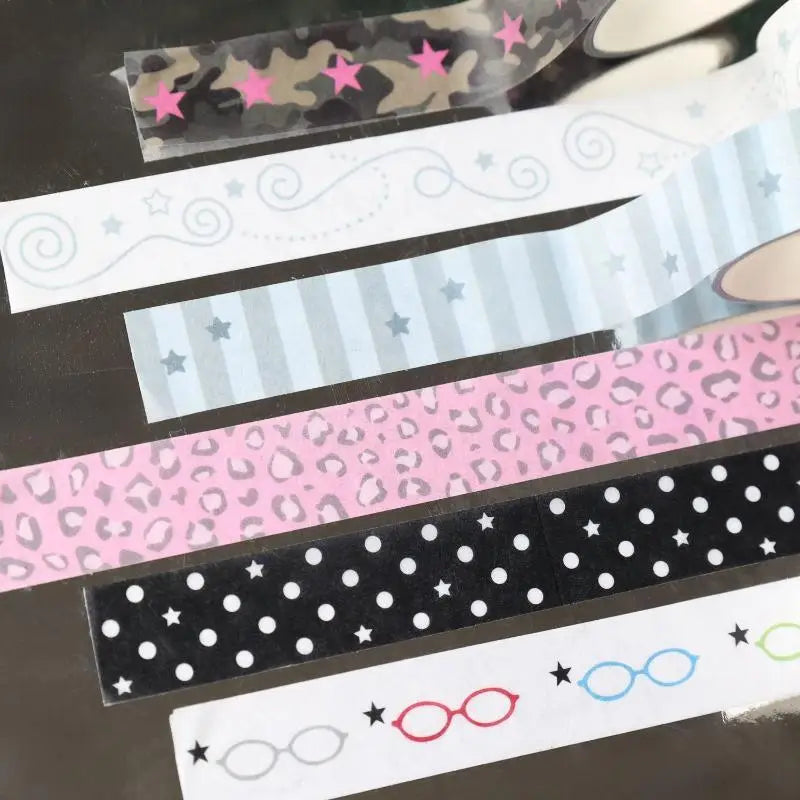 Aesthetic Polka Dot Adhesive Tape Pack 1/6Pcs INS Style Easy Tear No Residue for Journaling Scrapbooking DIY Art Oasis Select
