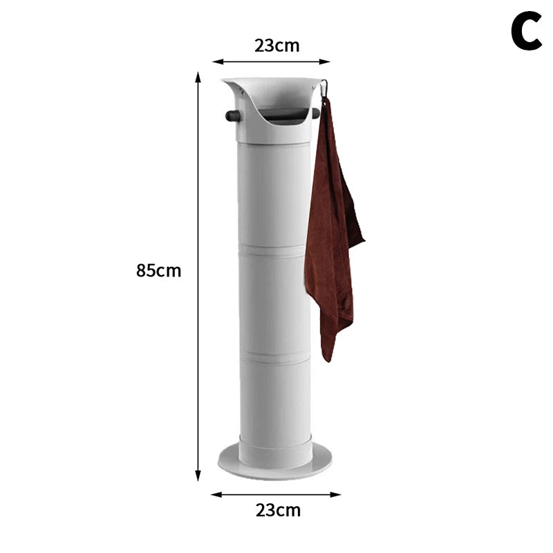 Large Capacity Coffee Knock Bucket with Towels Standing Tall Espresso Coffee Grounds Container Floor Collector Trash Can Oasis Select C