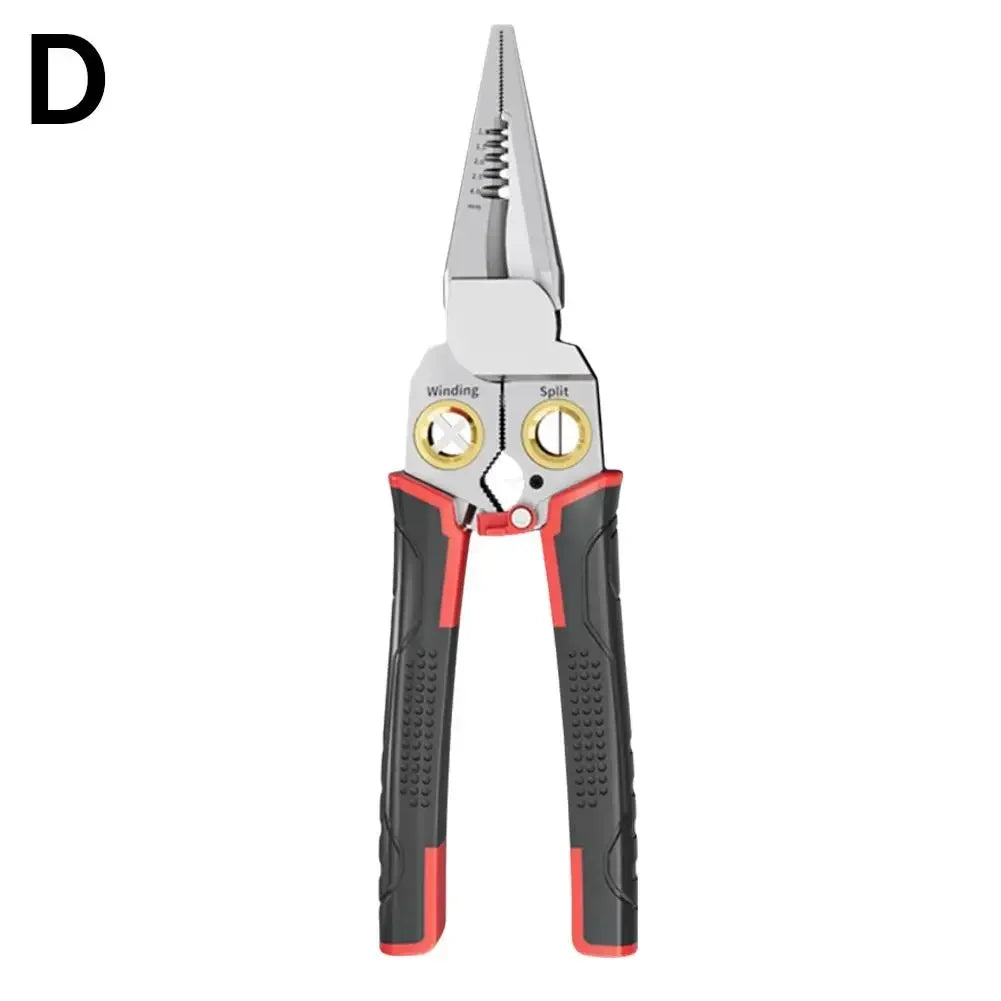 8-in-1 Wire Stripper Needle Nose Pliers – Multi-Function Tool