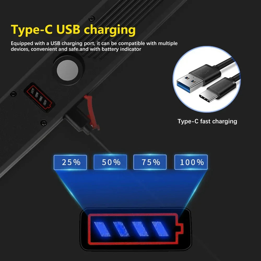 Portable COB LED Work Light USB Rechargeable Flashlight Stepless Dimming Waterproof Torch Magnetic Auto Repair Lights Oasis Select
