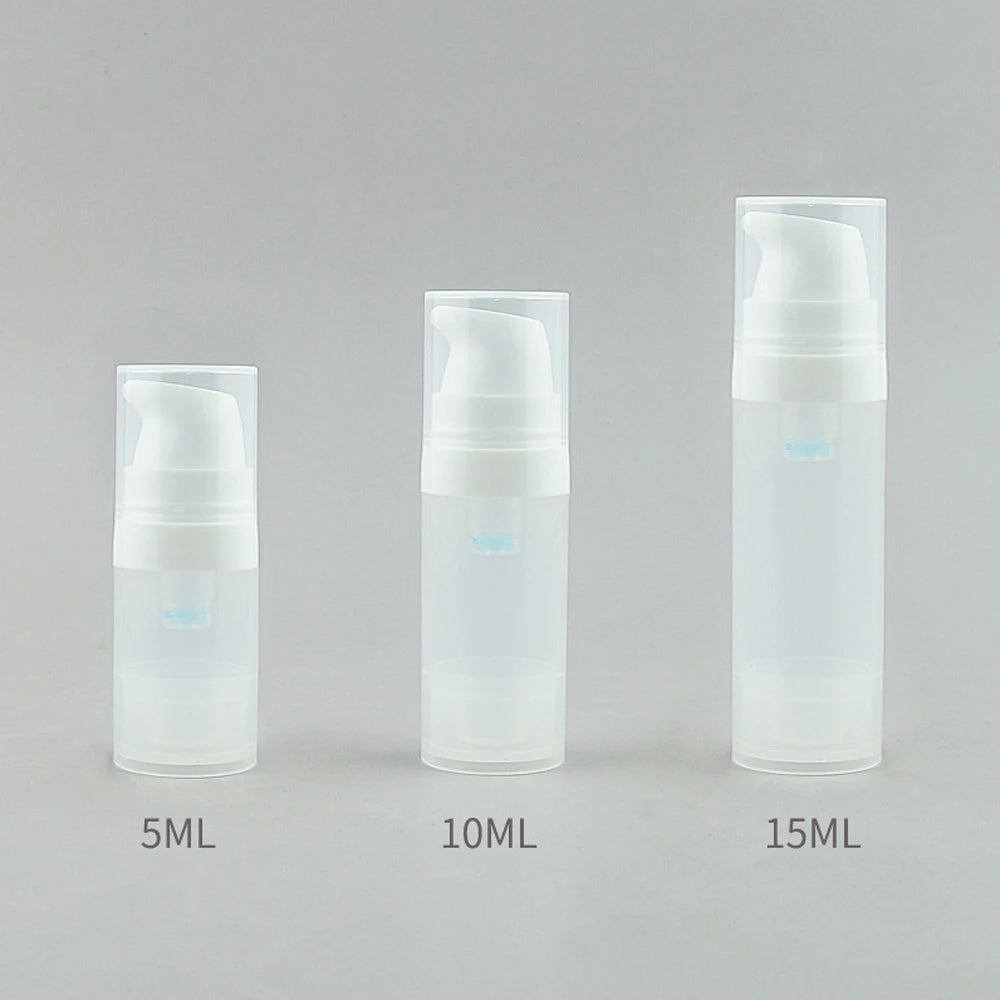 Airless Pump Lotion Bottle 5–25ml | Refillable Travel Container