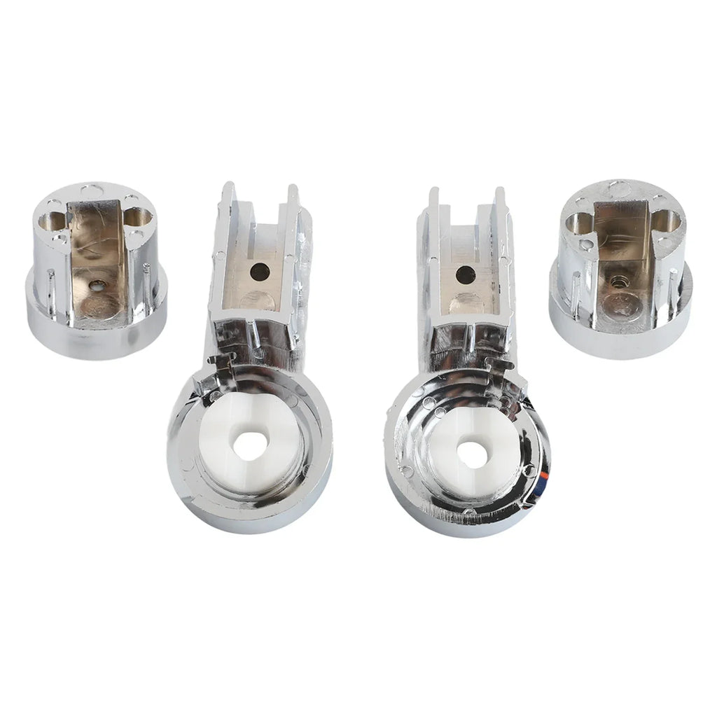1-Set Bath Hinge Brackets Shower Screen Hinges ABS Chrome Plating Shower Holder Household Bathroom Replacement Spare Parts Oasis Select