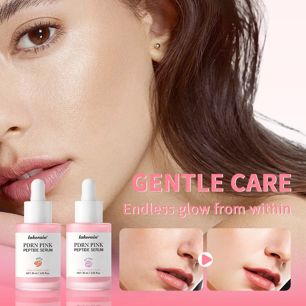 30ml Salmon PDRN Pink Peptide Facial Serum Deep Moisturizing Long-Lasting Hydration Pink Glow Serum Even Skin Tone Korean Skinca Oasis Select