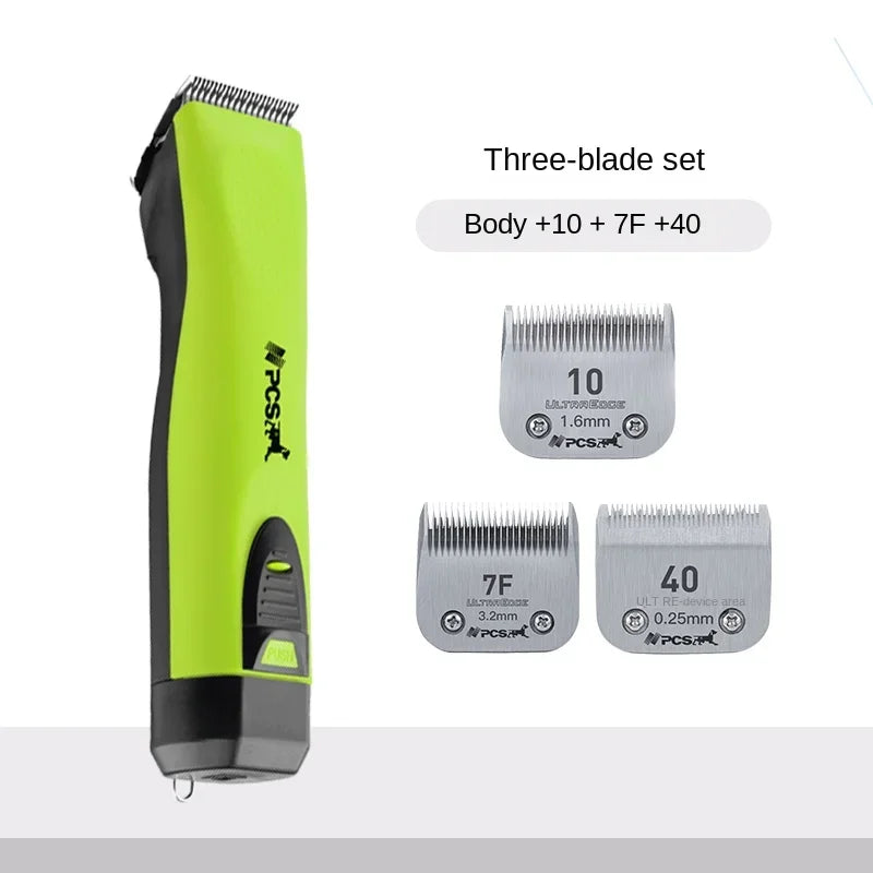 Professional Shaver Pet Electric Clipper Dog Electric Clipper Plug-in Dual-use Cat Teddy Electric Pusher Dog Electric Clipper Oasis Select Green As picture 4 AU plug