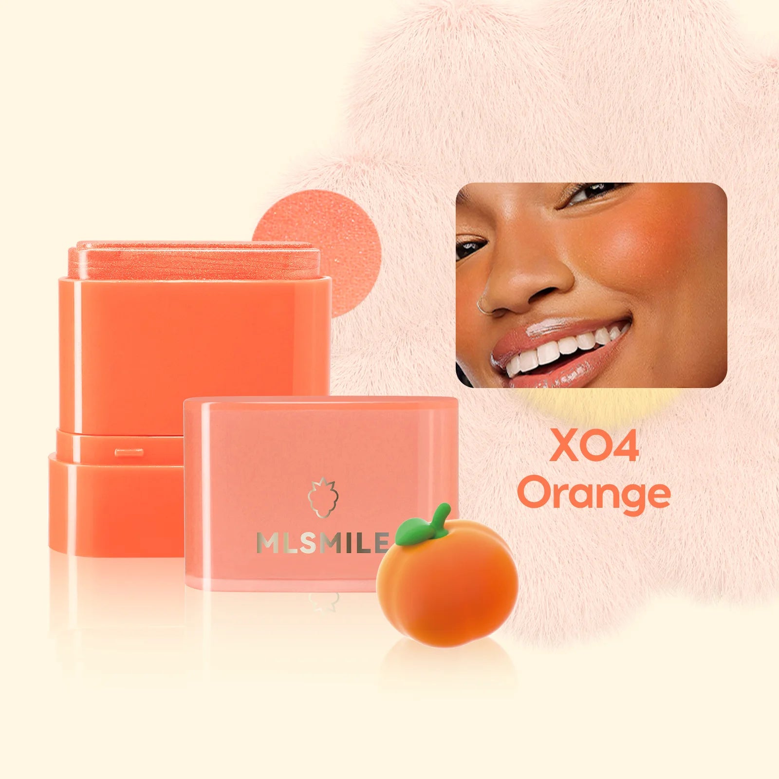 Waterproof Cream Blush Stick 2in1 Lip Cheek Tint Long Lasting Fruity Flavor Highlighter Contouring Makeup Blendable Oasis Select 04