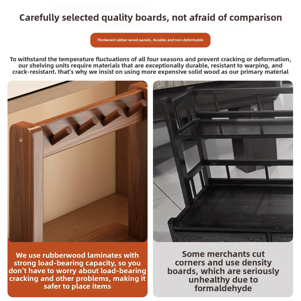2025 New Desktop Small Display Rack Solid Wood Entrance Storage Rack Key Hanging Rack for Entering and Leaving The House Oasis Select