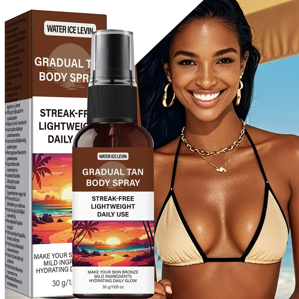 Gradual Tanner Spray – Streak-Free Hydrating Bronze Glow Self Tanner Spray Oasis Select