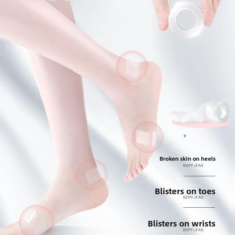 1Roll Silicone Gel Invisible Anti-wear Tape Protect The Heel Tool Female High-Heeled Shoes Anti-wear Heel Sticker Foot Care Tool Oasis Select