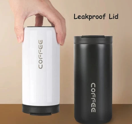 400ML Stainless Steel Coffee Thermos Bottle Thermal Mug Leakproof Car Vacuum Flasks Coffee Cup Travel Portable Insulated Bottles Oasis Select Random color 401-500ml