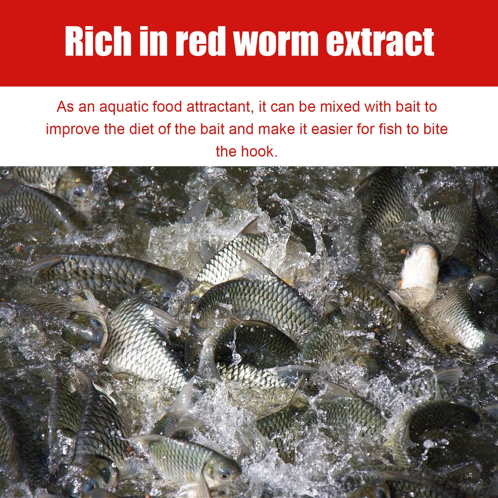 Wide Range Diffusion Red Worm Fish Attractant Liquid Draw Distant Fish Fast Acting Bait Booster For Lake River Sea Fishing Lure Oasis Select