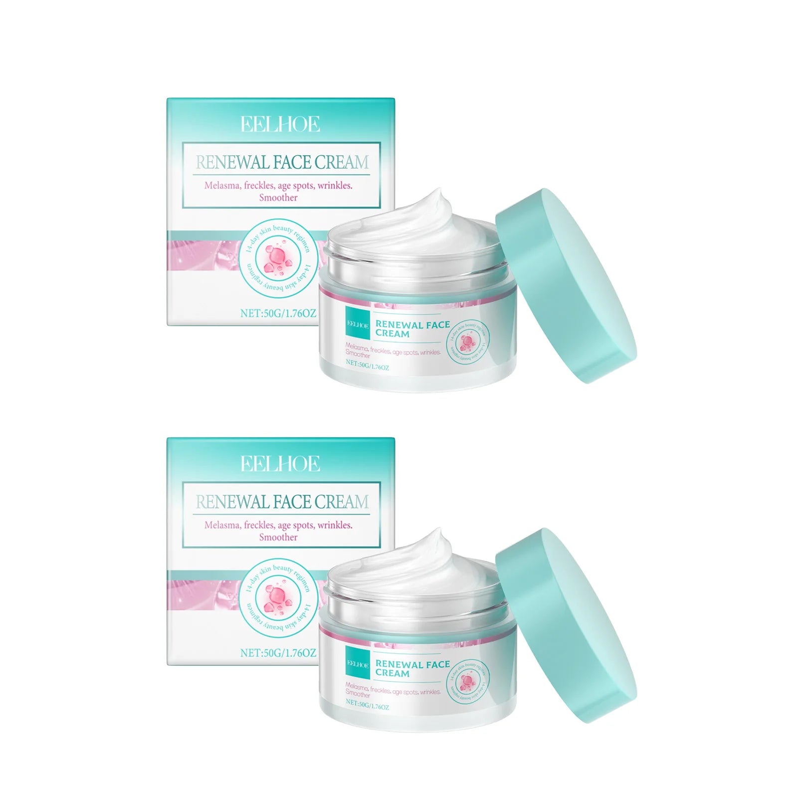 Collagen Firming Facial Cream Renewal Deep Nourish Reduce Dark Spots Freckles Brightening Smooth Skin Lifting Firming Cream Oasis Select 2 x 50g Boxed