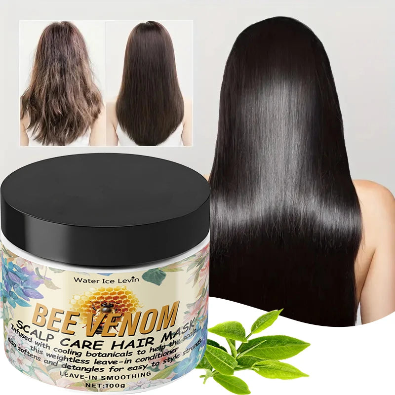 Bee Venom Keratin Hair Mask – Collagen & Coconut Oil 100g Deep Conditioning Hair Mask Oasis Select