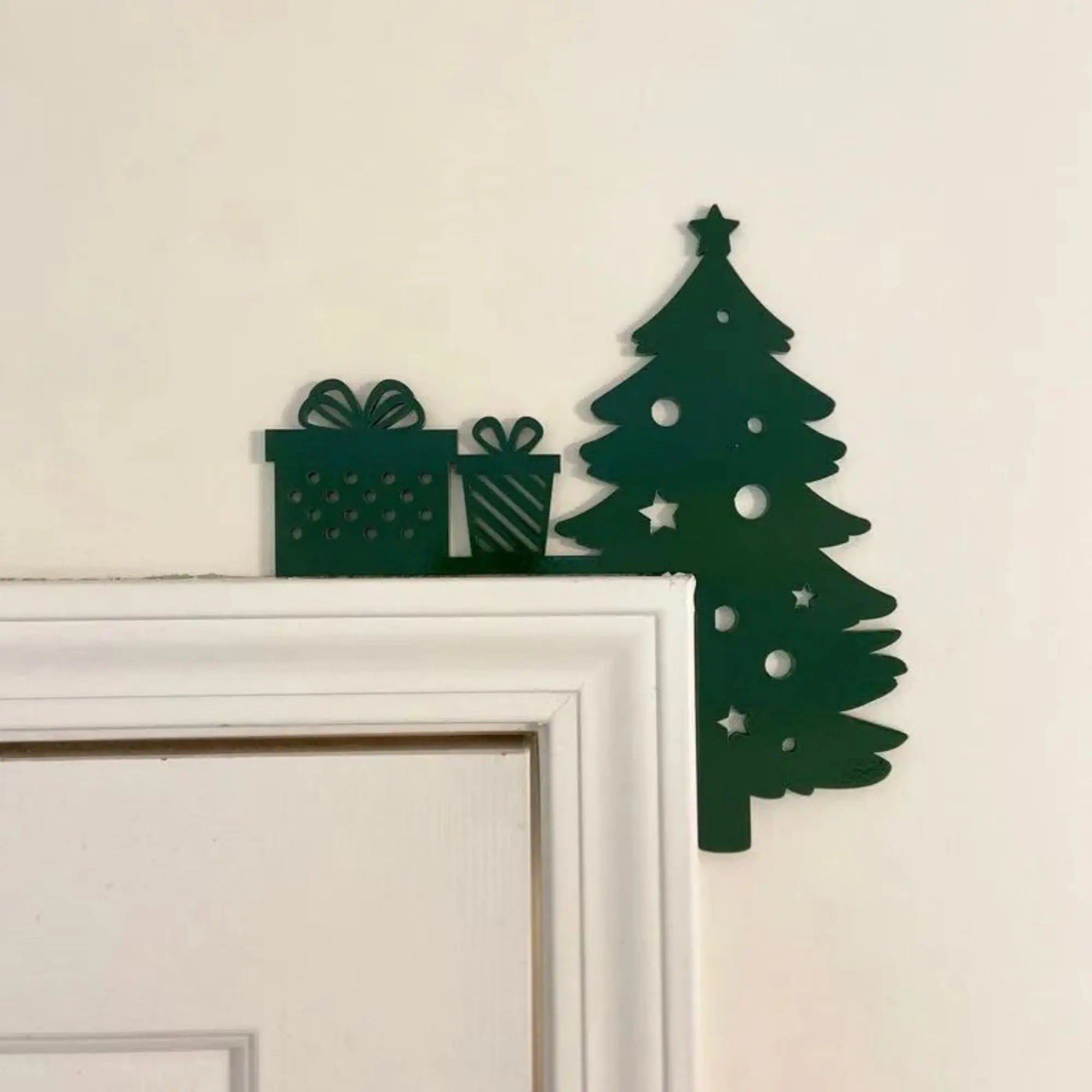 Christmas Decoration 2025 1pc Santa Clau Christmas Door Corner Decoration Diy Stitching Creatives Home Decor Colgante De Navidad Oasis Select Christmas Trees