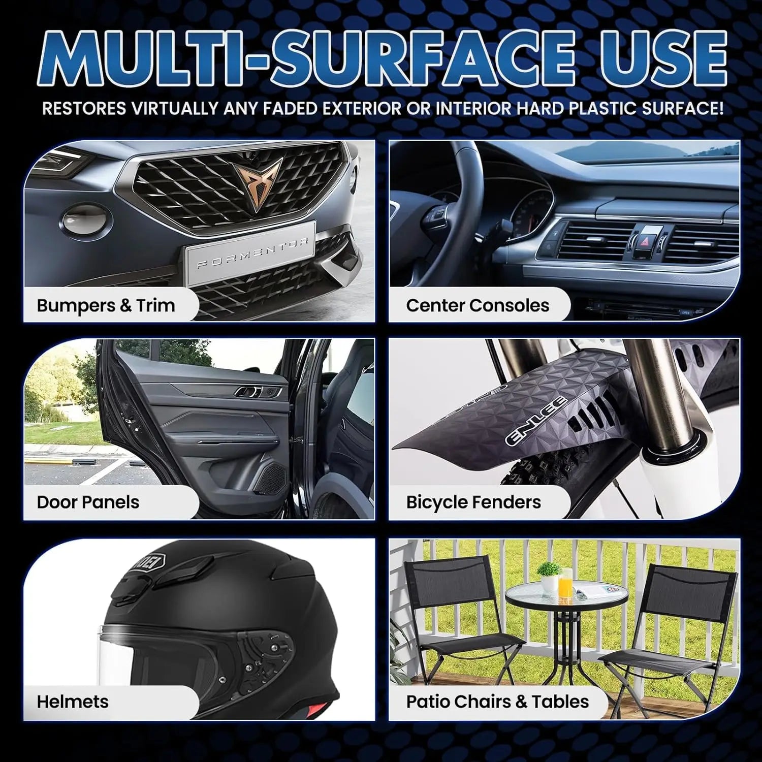 Car Plastic Restorer Cream – UV Protection & Shine | Trim & Bumpers Plastic Restorer Cream Oasis Select