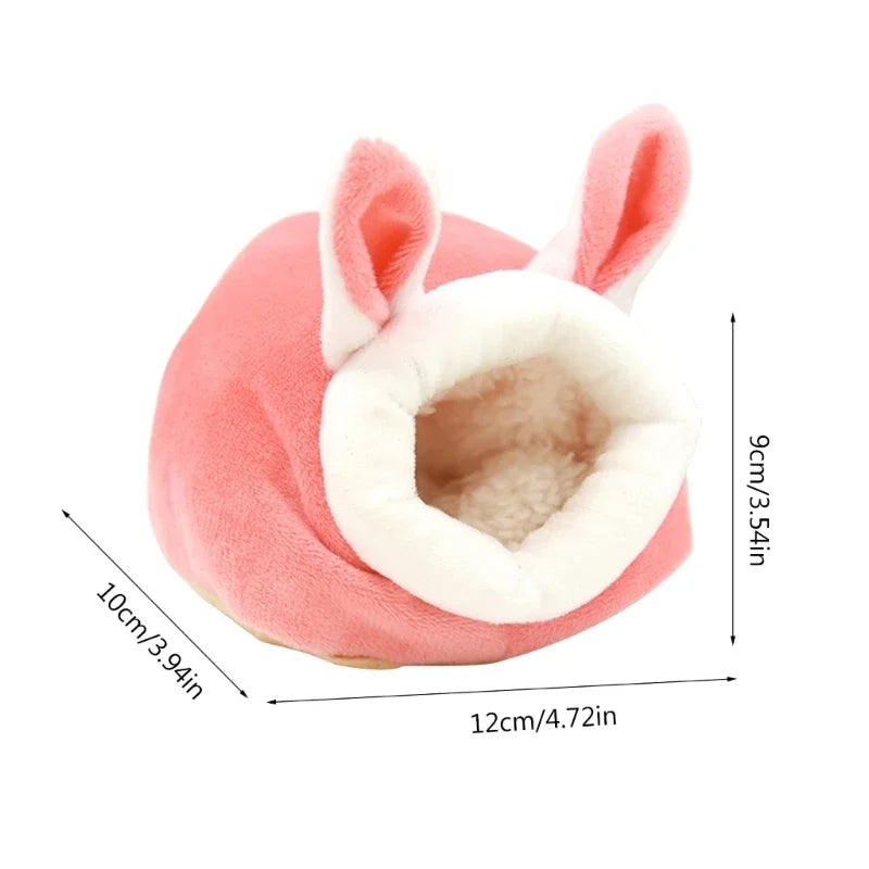 Windproof Hamster Nest Hamster House Glider Guinea Pigs Bunny Winter Plushy Nest Oasis Select