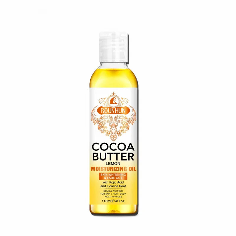ROUSHUN 118ml Cocoa Butter Body Oil – Moisturizing Skin Care