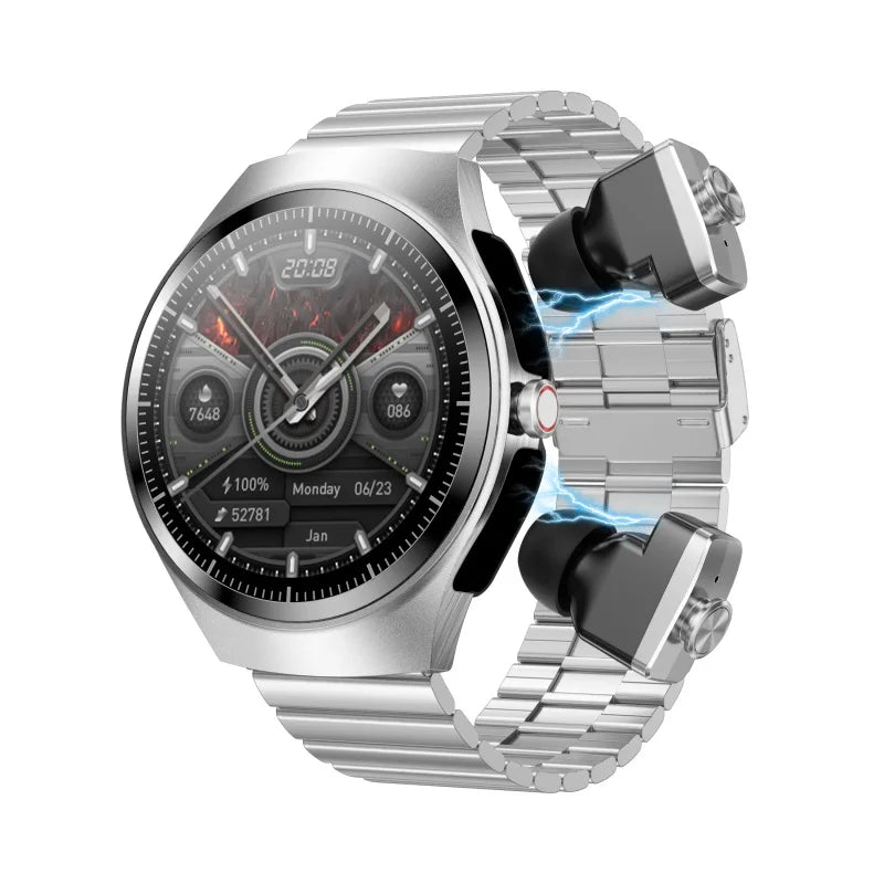 Music Smartwatch With Built-in Headphones 1.43-inch AMOLED HD Screen Heart Rate Health Monitoring Men's Watch Women Sports Modes Oasis Select SVSV1M
