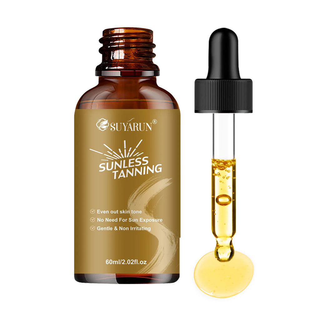 SUYARUN Self-Tanning Serum – Streak-Free Bronze Glow Face & Body Self-Tanning Serum Oasis Select 60ml