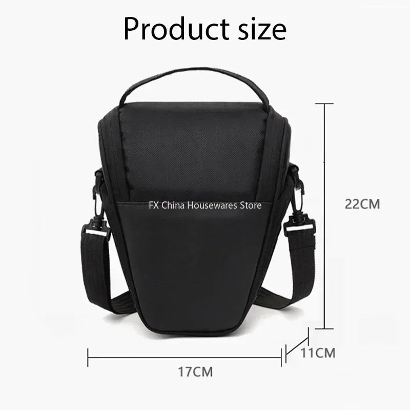 Waterproof Triangle DSLR Camera Bag - Nylon Shoulder Pouch for Canon Nikon - Compact Outdoor Photography Gear Oasis Select