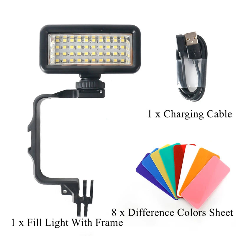 VeFly 40M Waterproof Underwater LED Fill Light | GoPro & DJI