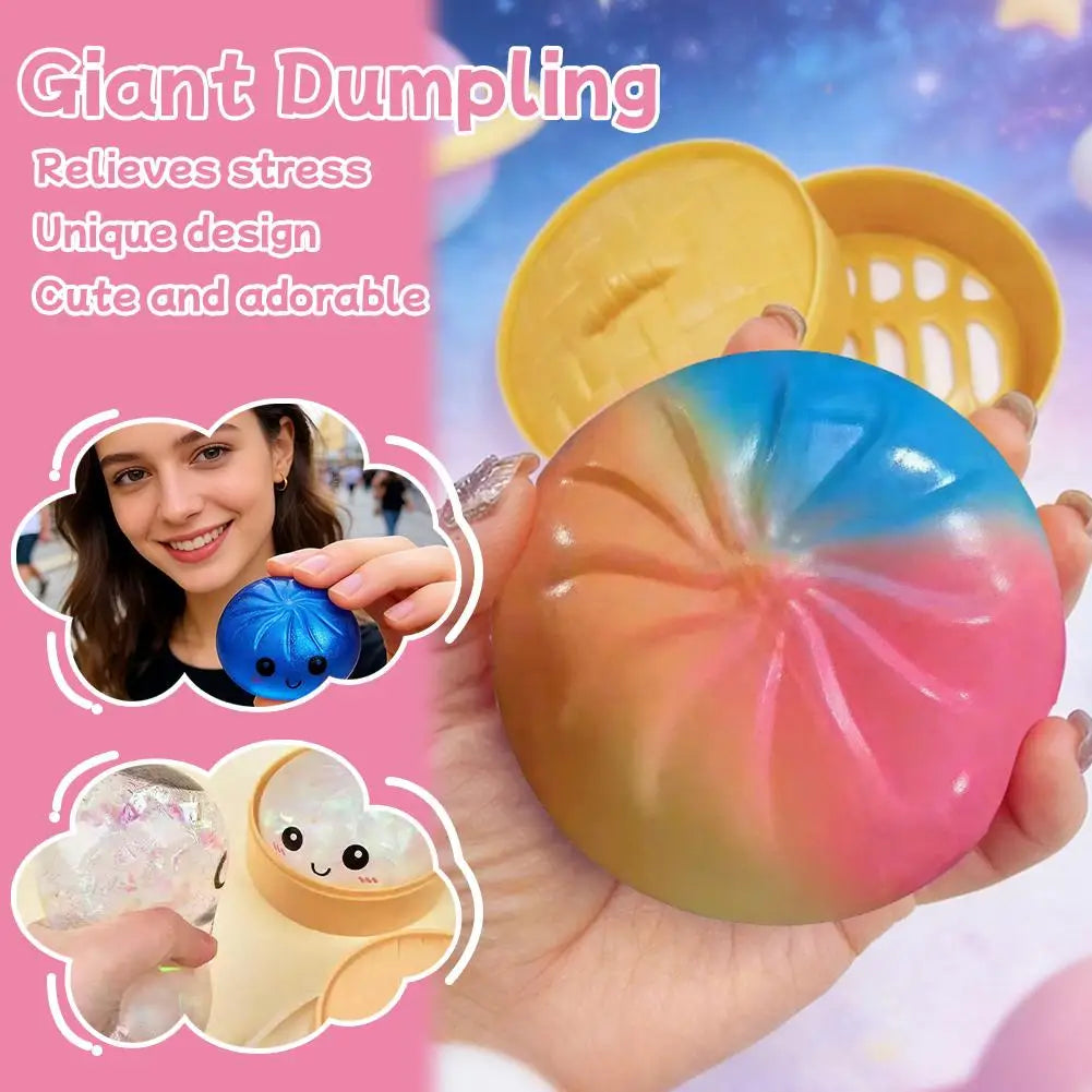 Colorful Crystal Buns Anti Anxiety Toy Simulation Food Squeeze Toys Low Rebound Anxiety-relieving Toy Oasis Select