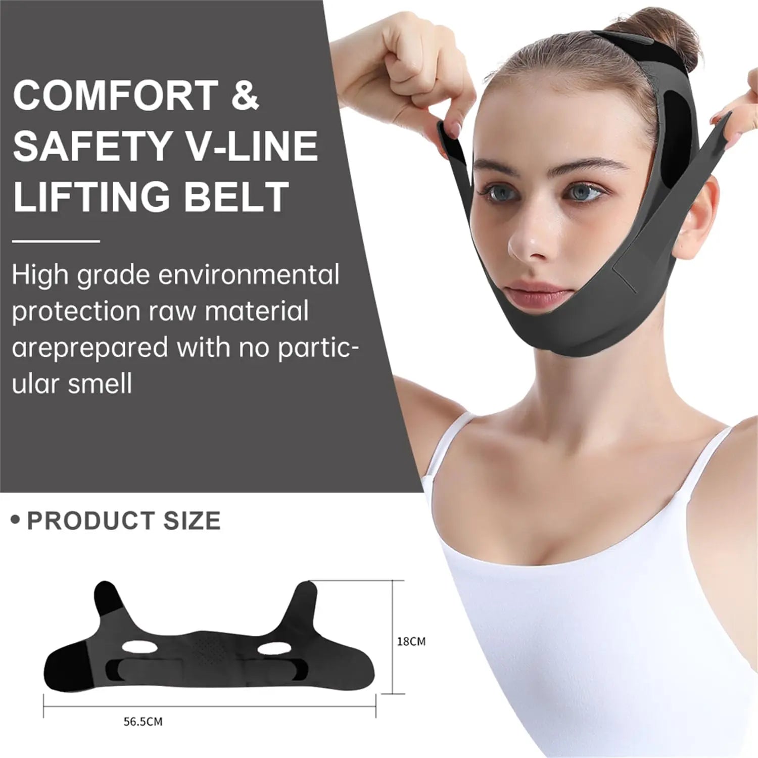 V Line Chin Strap Face Lift Mask – Double Chin Reducer Facial Lifting Mask Oasis Select